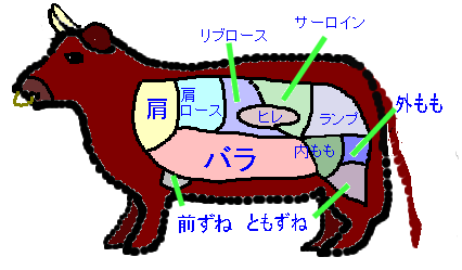 お肉の部位 正確に言えますか 牛肉編