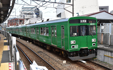 1000系池上線「緑の電車」(千鳥町)
